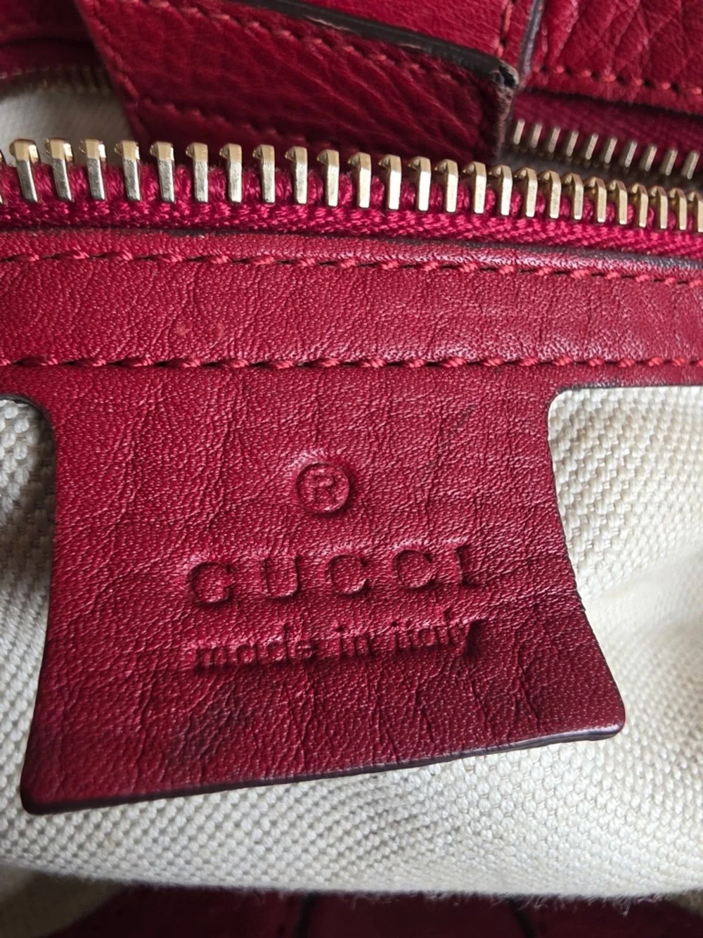 Gucci Bamboo Shopper Leather Tote